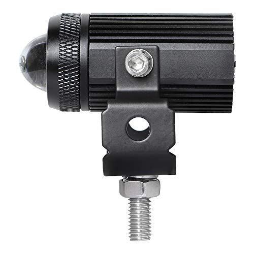 Led Driving Light for Motorcycle, High Low Beam Function 1.3'' Fog Lights Aux Light for Motorcycle e-Bike ATV UTV, 12/24V, 30W, 6000 Lumens 2 pcs (White Light)