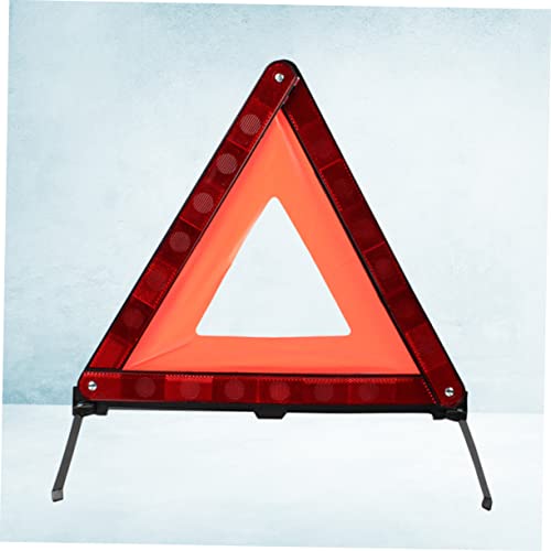1pc Emergency Reflective Triangle Warning Sign Essential Roadside Safety Kit for Vehicles High Visibility Design Easy Setup Compact Storage