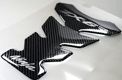 Real Carbon Look, Motorcycle Reflective Sticker, Vinyl Decal Emblem Protection, Gas Tank Pad, Fuel Knee Grip Decal for ZX6R 2007-2008