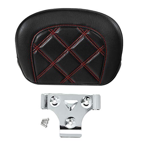 Detachable Sissy Bar Backrest Pad Fits For Harley 1997-2023 Touring Road King Tri Glide Street Glide Road Glide Electra Glide 2018-2023 Softail Slim FLSL Low Rider FXLR - color: Style F# 2
