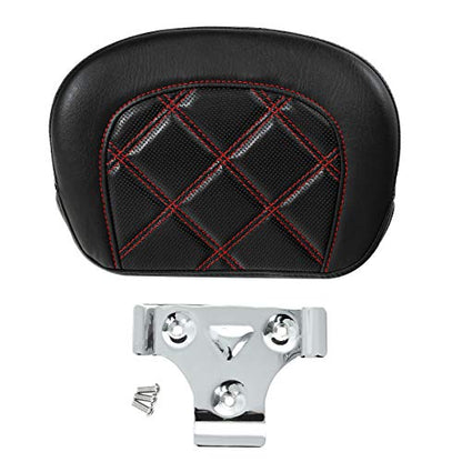 Detachable Sissy Bar Backrest Pad Fits For Harley 1997-2023 Touring Road King Tri Glide Street Glide Road Glide Electra Glide 2018-2023 Softail Slim FLSL Low Rider FXLR - color: Style F# 2