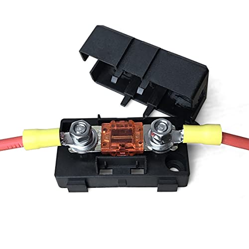 MGI SpeedWare Mini-ANL/MIDI Inline Fuse Holder with Cover and Bolt-Down Studs (No Fuse) - size: No Fuse