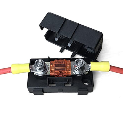 MGI SpeedWare Mini-ANL/MIDI Inline Fuse Holder with Cover and Bolt-Down Studs (No Fuse) - size: No Fuse