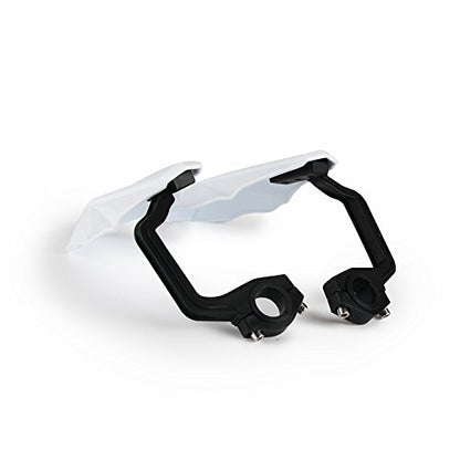 AnXin Motorcycle Handguards 7/8" and 1 1/8" Hand Guard Handlebar Protection Universal for TX125 FE 701/SM 501/S 450 350/S 250 TE 150 250/i 300/i FC 250 350 450 Dirt Pit Bike ATV White - color: white