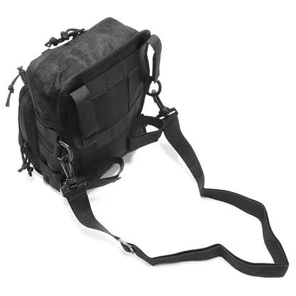 MZS Motorcycle Handlebar Bag, 6.5L Motorcycle Sissy Bar Bag Tool Pouch Saddle Bag, Universal Front Fork Storage Accessory Handle Molle Side Bags fit Cruiser Street Adventure Dirt Bikes Ebike Scooter - size: 6.5L