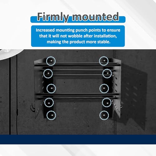Mofun Tour Wall Mount Storage Rack Detach Depot Wall Rack Compatible with Harley Detachable And Products Including Tour Pack Mounting Racks, Sissy Bars, Luggage Racks, Rider Backrests Windshields