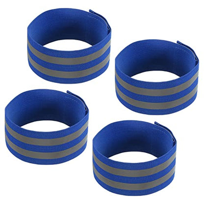 MECCANIXITY Reflective Bands for Arm - color: Blue, size: 14x2 Inch