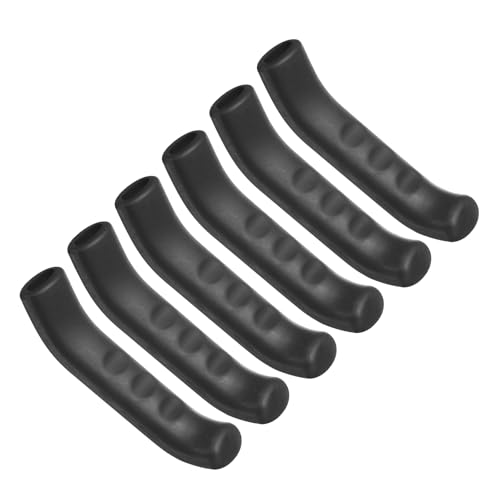 HARFINGTON 3 Pairs Bike Brake Lever Cover Silicone Brake Lever Grip Protector Anti-Slip Brake Handle Protection Covers Sleeve for Mountain Road Bike Cycling, Black - color: Black