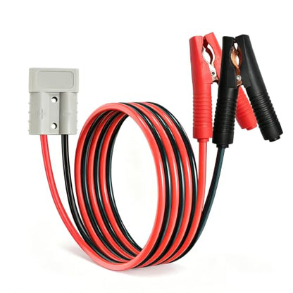 50A Anderson Connector to Alligator Clip 600V Quick Connector Plug Battery Clip 10AWG Battery Alligator Clip with Cable for Trucks,Automobiles,forklifts - size: Anderson-Clip 1m(Pure Copper Wire)