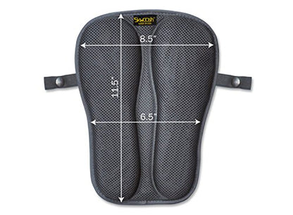 SKWOOSH Passenger Pillion IV Motorcycle Gel Rear Seat Pad with Breathable Cooling Mesh Fabric | Made in USA