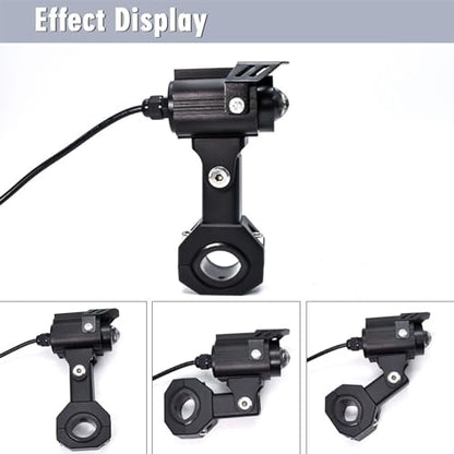 Windance 2pcs Light Bar Mounting Bracket,Aluminum Alloy Clamp for Driving Fog Auxiliary Lights Sotlight , 360 Degree Adjustment Horizontal Bull Bar Tube Clamp Mounting Bracket