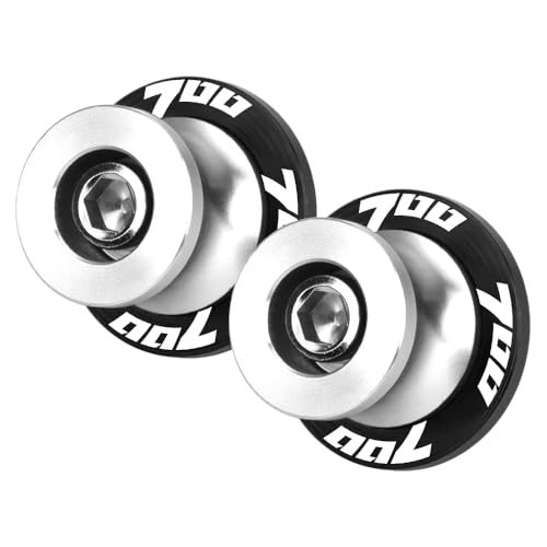 M6 Swingarm Spools for Motorcycles For Tenere 700 (T7) (XTZ700) 2019-2025 Durable CNC Aluminum Sliders for Maintenance & Rear Swingarm Protection Accessories (Silver) - color: Silver