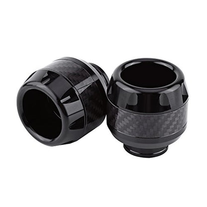 Paracolpi Ruota Motard,Front Fork Frame Sliders Wheel Crash Protector,aluminum frame sliders,electric scooter sliders,motorcycle axle slider,clash 200 efi scooter rear frame sliders,front(Black) - color: Black