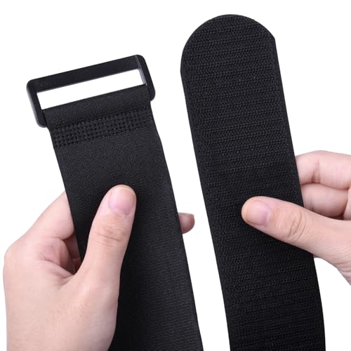 Extra Large 4 Pack 2 x 37 Inches Hook and Loop Strap, Reusable Fastening Cable Tie Down Straps by Wisdompro - Reusable, Durable Functional Cinch Cable Straps for Your Home, Office, Workspace - size: Extra Large 4 Pack, 2 x 37 Inch