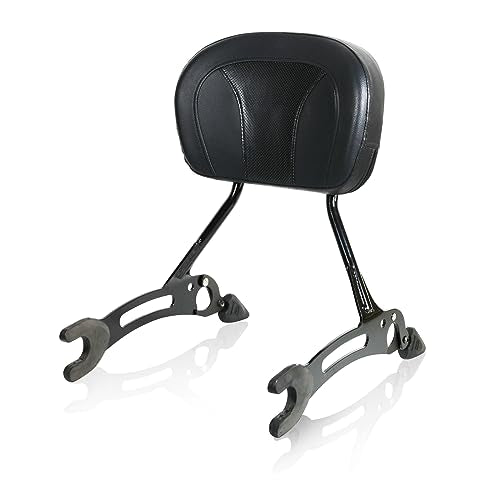 Sissy Bar for Indian Challenger Chieftain Indian Pursuit Springfield Roadmaster Vintage 2014-2023, Quick Release Passenger Backrest Pad 17 inches (Black) - size: Black 2