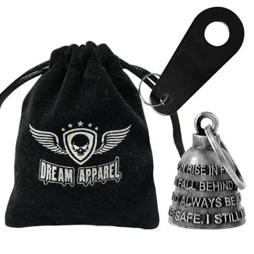 Dream Apparel Motorcycle Bell Guardian Angel Drive Away Gremlin, Biker Bell for Men Women Rider Riding, Good Luck Gift - color: Ride Safe. I Still Need You