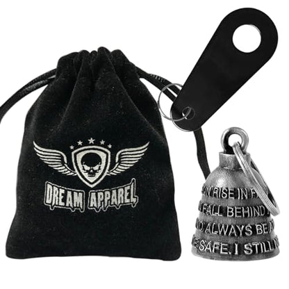Dream Apparel Motorcycle Bell Guardian Angel Drive Away Gremlin, Biker Bell for Men Women Rider Riding, Good Luck Gift - color: Ride Safe. I Still Need You