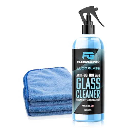 Window and Glass Cleaner Streak Free for Cars - Ammonia Free, Tinted Window Safe, Auto Glass Cleaner for Windows, Mirrors, Navigation Screens; Car, Truck, SUV and Home Use - color: Glass Cleaner