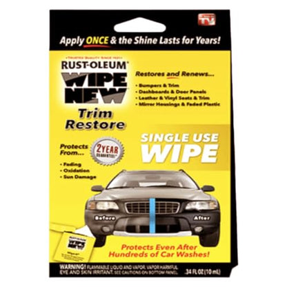 Wipe New Trim Restorer Wipe, 0.34 fl. oz.