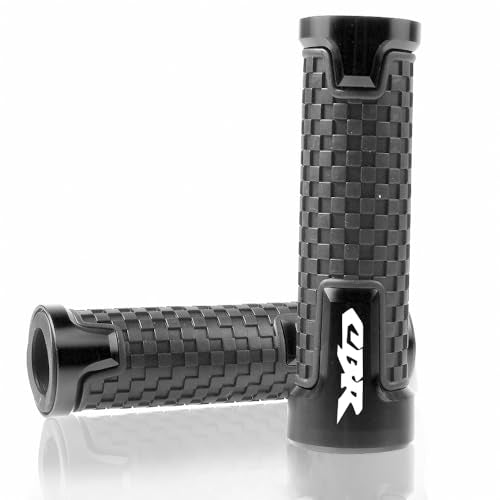 2pcs Motocycle Handlebar Grips 7/8" 22mm for H-onda CBR60F CBR125R CBR150R CBR250R CBR400 NC23 NC29 CBR600 F2 F3 F4 F4i CBR600RR CBR900RR CBR954RR CBR1000RR (Black) - color: Grip - Black