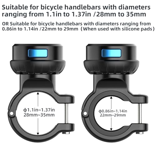 Magnetic Bike Bicycle Handlebar Mount, 360 Degree Rotation Motorcycle Handlebar Clamp Mount Compatible with GoPro Hero 13 12 11 10 Session DJI Action 6/5 Pro/4 and More Cameras