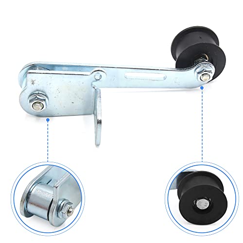 uxcell 1 Set Universal Chain Tensioner Adjustment Roller Tool with Spring Silver Tone Metal for Motorcycle Scooter