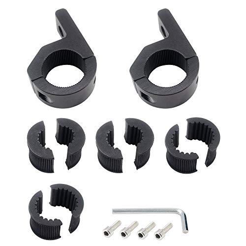Universal 17MM-25MM LED Light Bar & Spotlight Mounting Bracket Kit for Off-road Vehicles, Car & Truck Bull Bar, Fog Light & Lamp Holder - size: 17-25MM