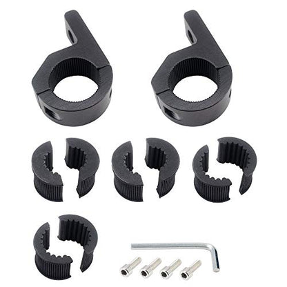 Universal 17MM-25MM LED Light Bar & Spotlight Mounting Bracket Kit for Off-road Vehicles, Car & Truck Bull Bar, Fog Light & Lamp Holder - size: 17-25MM