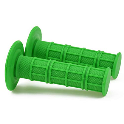 HIAORS 7/8" 22mm and 24mm Universal Motorcycle Grips Hand Grips Compatible with CRF50 CRF125 XR50 XR100 KX65 KX85 KX125 50cc 110cc 70cc Pit Dirt Bike Motocross Parts Green - color: Green