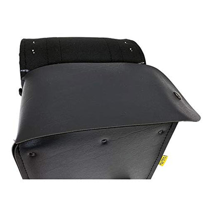 Dowco Willie & Max 58431-00 Warrior Series: Synthetic Leather Motorcycle Sissy Bar Bag, Black, Universal Fit, 6 Liter Capacity - style: Warrior Series
