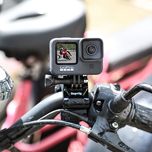 Suptig Jaws Flex Clamp Mount Gooseneck Mount for GoPro Mission Pro Gopro Hero 13 Hero 12 Hero 11 Hero 10 Hero 9 Hero 8 Hero 7 Hero 6 Hero 5 Hero 4 Session Hero 3 Akaso DJI osmo Arlo Action Camera.