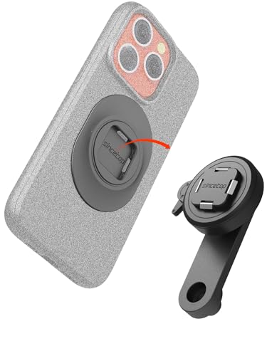 sincetop Bike Phone Mount - Series Q [ Quad ] - Bicycle Stem Cap Phone Holder,Universal Aluminum Handlebar Cell Bracket, Cycling Quick Mount for Mountain&Road&Ebike&Gravel Bike - size: SE - Standard, style: [SE] Stem Cover Mount - Series Q