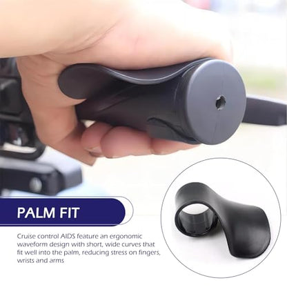 Motorcycle Cruise Control Grip, Motorcycle Throttle Assist, Hand Rest Handlebar Accelerator Booster, Universal Motorcycles Throttle Booster for 0.87"-1.1" Diameter Handlebars (Black)