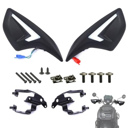 Minho Mototcycle Handgrip Covers Hand Protector Fit for 2022 2023 Yamaha Zuma 125 Lighted
