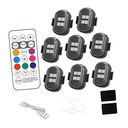 Motorcycle LED Safe Flashing Light Watertight ABS High for Day Night Anti Shock Bike Indication Light - color: A
