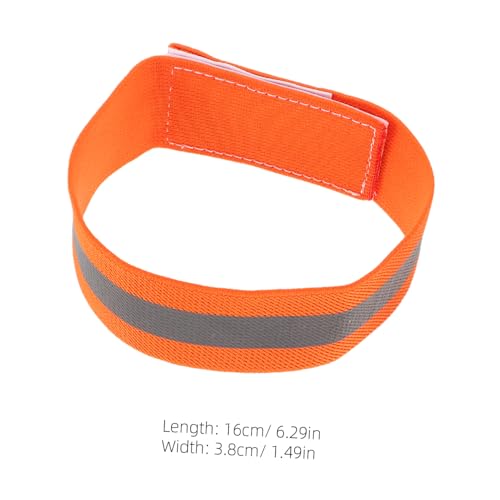 Abaodam 4Pcs High Visibility Reflective Bands for Legs and Arms Adjustable Night Safety Gear for Cycling Running and Walking Lightweight Reflective Belt Bands for Enhanced Visibility