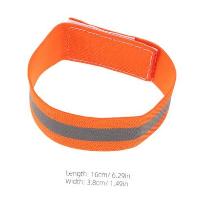 Abaodam 4Pcs High Visibility Reflective Bands for Legs and Arms Adjustable Night Safety Gear for Cycling Running and Walking Lightweight Reflective Belt Bands for Enhanced Visibility
