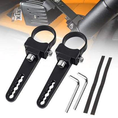 1.5'' Tube Clamps Mounting Brackets ADTOPI Adjustable Roll Cage Bull Bar Clip Holder Kit LED Light Bar Mounts for Offroad Truck ATV SUV, 2pcs (1.5 inch) - size: 1.5 inch