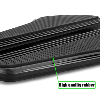 Defiance Street Glide Floorboards for Harley Touring Bagger Road Glide Road King softail Fatboy FLST with Heel-Toe Shifter Lever and Highway footrests (All Black) - color: ALL BLACK