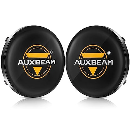 Auxbeam C4 Series 4 Inch Light Covers, 2PCS LED Round Black Plastic Protective Light Covers, Snap-On Design Waterproof and Scratch-Resistant Covers, Pack of 2 - color: C4 Series-Black Covers