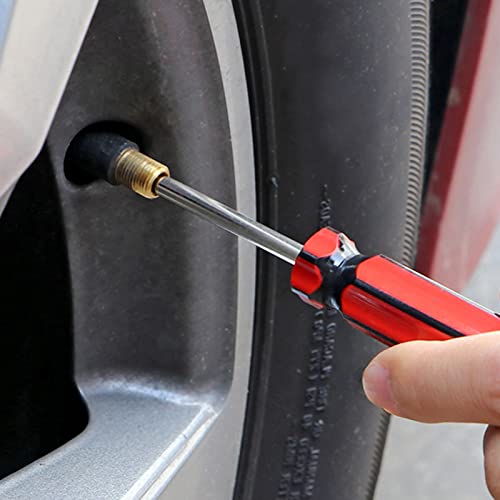 5 Pcs Valve Core Removal Tool Car Tire Valve Stem Tool Motorcycle Truck Bike Screwdriver Tire Repair Install Tool for All Standard Valve Cores