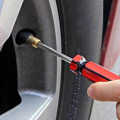 5 Pcs Valve Core Removal Tool Car Tire Valve Stem Tool Motorcycle Truck Bike Screwdriver Tire Repair Install Tool for All Standard Valve Cores