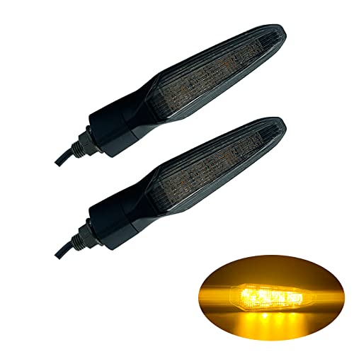 LED Turn Signal Light E-MARK Vehicle Inspection 2pcs set Motorbike Universal High brightness DC12V - color: Smoke / 2pcs, size: Model 1