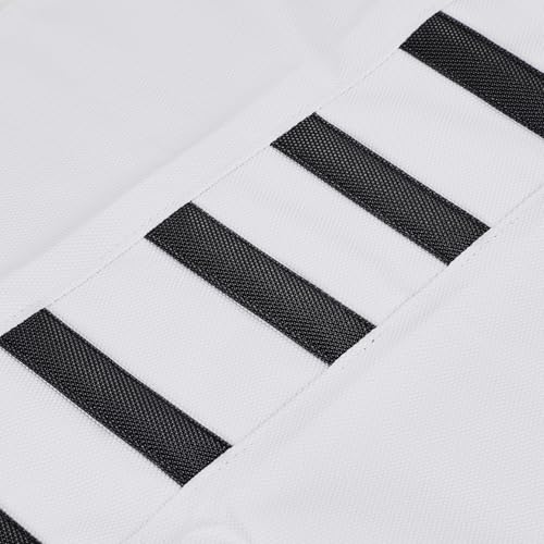 Electric Dirt Bike Seat Cover for Tutti Soleil 01,Black Stripe Non-Slip Motorcycle Cushion Cover for Tuttio Soleil01-White - color: White