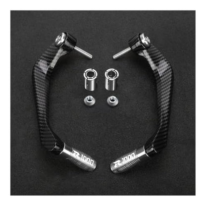 Clutch Lever Guards for GSX-R GSXR 1000 GSXR1000 2001-2024 Motorcycle Aluminum Handlebar Brake Clutch Lever Hand Guard Protector Handguard - color: Silver With logo