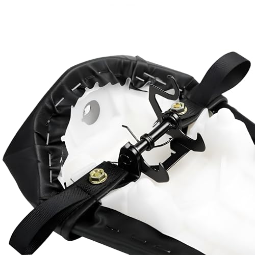 Rear Passenger Pillion Seat Compatible with Yamaha YZF R1 2015-2024, YZF R6 2017-2024, R1S 2016-2018 - Black Motorcycle Tandem Cushion Pad Replacement - size: Yamaha R1 15-22