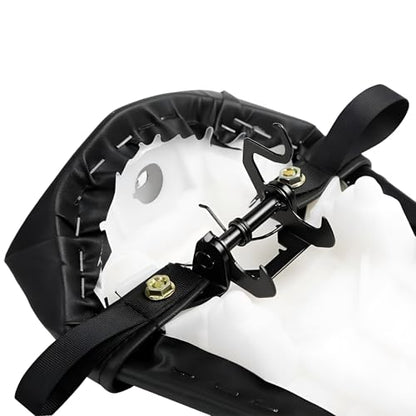 Rear Passenger Pillion Seat Compatible with Yamaha YZF R1 2015-2024, YZF R6 2017-2024, R1S 2016-2018 - Black Motorcycle Tandem Cushion Pad Replacement - size: Yamaha R1 15-22