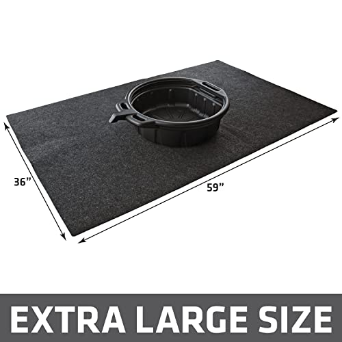 Drymate XL Oil Spill Mat (36" x 59") (12-Pack), Premium Absorbent Oil Pad, Reusable, Washable, Durable, Waterproof Backing Contains Liquids, Protects Garage Floor Surface (USA Made) - size: 36" x 59" (12-Pack)