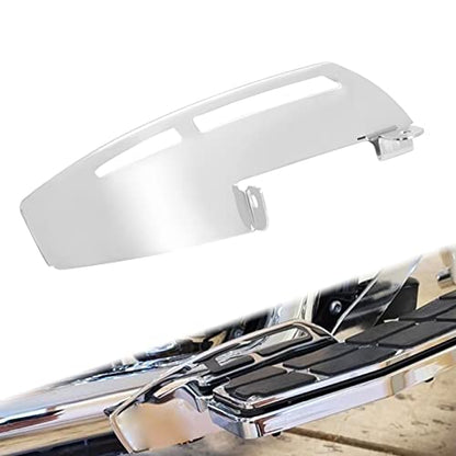 Motorcycle Driver Floorboard Heel Guard Fit For Harley Softail 86-17 Touring FLD 2012-2016 Touring Electra Glide Road Glide Road King Street Glide Chrome - color: Chrome