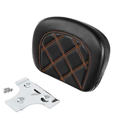 Detachable Sissy Bar Backrest Pad Fits For Harley 1997-2023 Touring Road King Tri Glide Street Glide Road Glide Electra Glide 2018-2023 Softail Slim FLSL Low Rider FXLR - color: Style F# 1